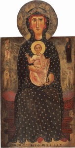 Madonna and Child Enthroned with Four Saints by Margaritone d