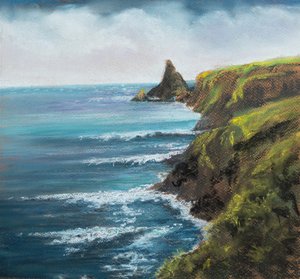 Devonshire coastal scene. by Margo Starkey