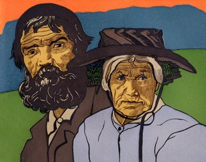 Couple of Old Peasants from Valais