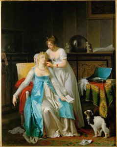Bad News. Exhibited in the Salon of 1804 by Marguerite Gerard