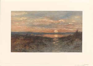 Landscape with Sunset by Maria Bilders van Bosse