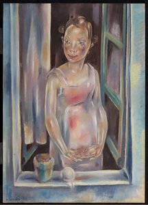 Young Girl at an Open Window