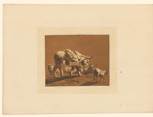 Landscape with Cattle by Maria Catharina Prestel