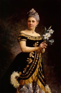 Portrait of the Opera singer Ida Basilier-Magelssen as Philine in Opera by Maria Wiik