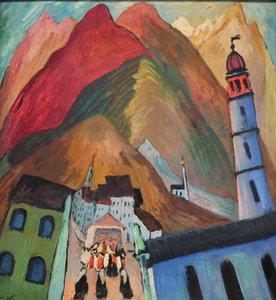 1924 Werefkin Procession at Ascona by Marianne von Werefkin
