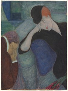 Interior with Seated Couple