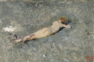 Nude on the Beach at Portici (Painting by Mariano Fortuny)
