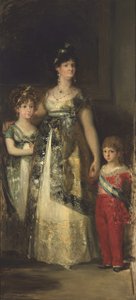 The Queen of Spain and the Princes (Copy from Goya) by Mariano Fortuny y Marsal