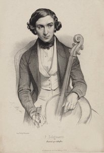 Portrait of the Cellist and Composer Hippolyte Prosper Seligmann by Marie Alexandre Menut Alophe
