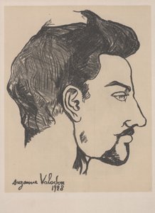 Portrait of Utrillo in profile by Marie Clementine Valadon