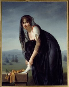 Study of a Woman After Nature, Also Called a Portrait of Madame Subtra by Marie Denise Villers