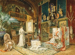 The Studio of Sarah Bernhard, 1885