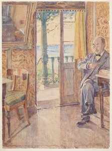 The Painter Tom Petersen, Sitting in a Veranda