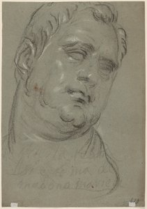 Head of a man, after the antique (verso) by Marietta Robusti Tintoretta