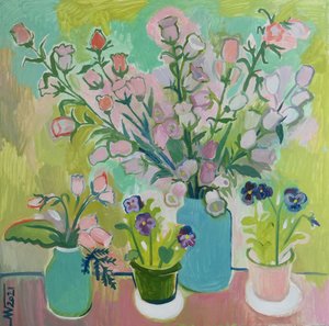 Colorful Still Life Blooms