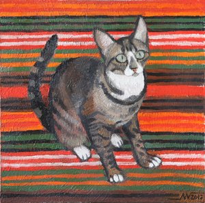 Tabby on Stripes