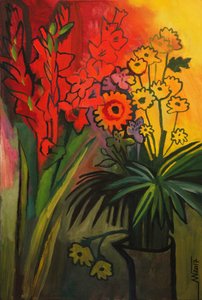 Vibrant Floral Still Life by Marina Gorkaeva