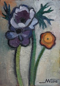 Vibrant Garden Flowers by Marina Gorkaeva