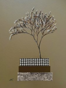 Modern Houndstooth Floral by Marina Kozyr