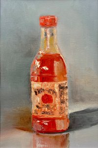 Vibrant Hot Sauce Bottle by Marina Kozyr
