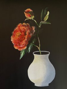 Vibrant Peony Bloom by Marina Kozyr