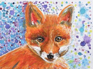 Whimsical Fox Cub