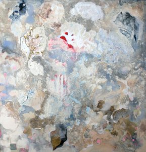 Ethereal Shimmering Abstract by Marina Nelson