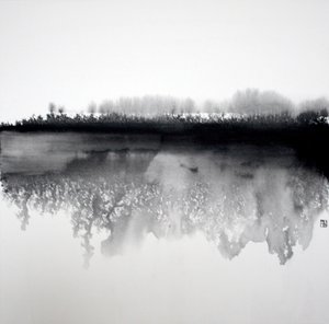 Zen Forest Reflection by Marina Nelson