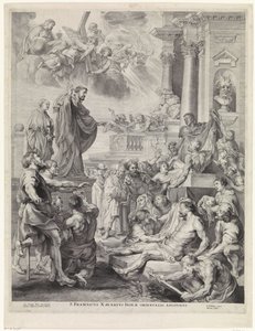 St. Francis Xavier Raising a Dead Person to Life (S. Franciscus Xavierivs Indiae orientalis Apostolvs)