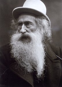 Half-length portrait of the elderly sculptor Vincenzo Gemito