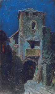 Effect of the Moon over Antique Architecture