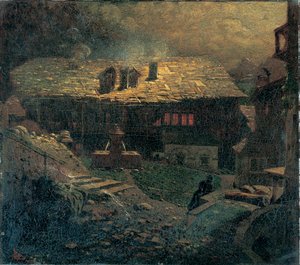 Nocturne Amongst the Tenements by Mario de Maria