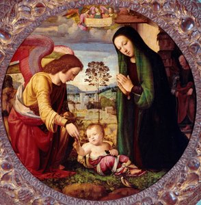 Holy Family with an Angel