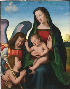 The Madonna and Child with the Young Saint John the Baptist and an Angel