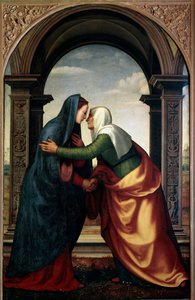 The Visitation of St. Elizabeth to the Virgin Mary by Mariotto Albertinelli