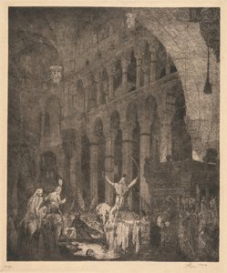 Mohammed II in the Hagia Sophia by Marius Alexander Jacques Bauer