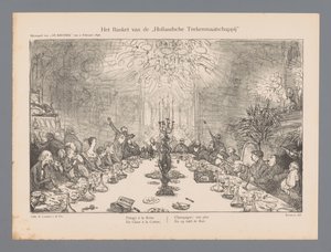 The Banquet of the Dutch Drawing Society by Marius Bauer