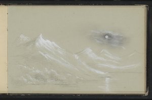 Landscape with Snow-Capped Mountains by Marius Bauer