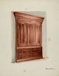 Built-in Cabinet, 1937 by Marius Hansen