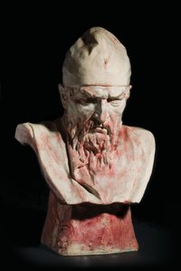 A Ceramic Bust of Ivan the Terrible by Mark Antokolsky