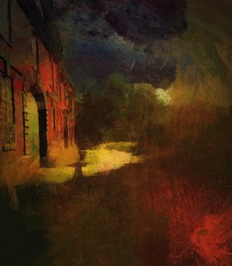 Calke Abbey with Meteorite Shower