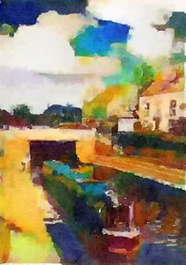 Canal Boat at Trent Lock