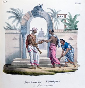 Outside a temple, India