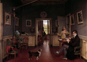 An Interior View of a Dining Room in 1815