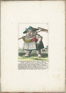 The Dwarf Margl Woltzenthoulerin, ca. 1710 by Martin Engelbrecht (attributed to)