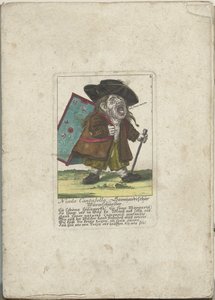 The Dwarf Nicolo Cantabella, ca. 1710 by Martin Engelbrecht (attributed to)