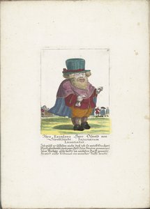 The Dwarf Oswald von Stroblbardt, ca. 1710 by Martin Engelbrecht (attributed to)