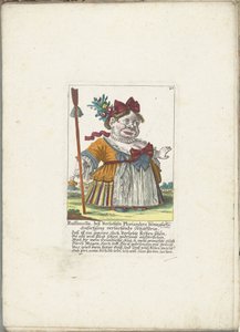 The dwarf Ruffanella as shepherdess, ca. 1710 by Martin Engelbrecht (attributed to)