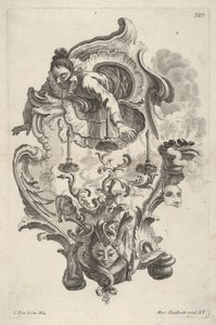 Sconce Representing Winter (from Wand-Leuchter die 4 Jahrseiten vorstellend) by Martin Engelbrecht