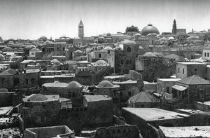 Jerusalem and Dome of the Church of the Holy Sepulchre by Martin Hurlimann